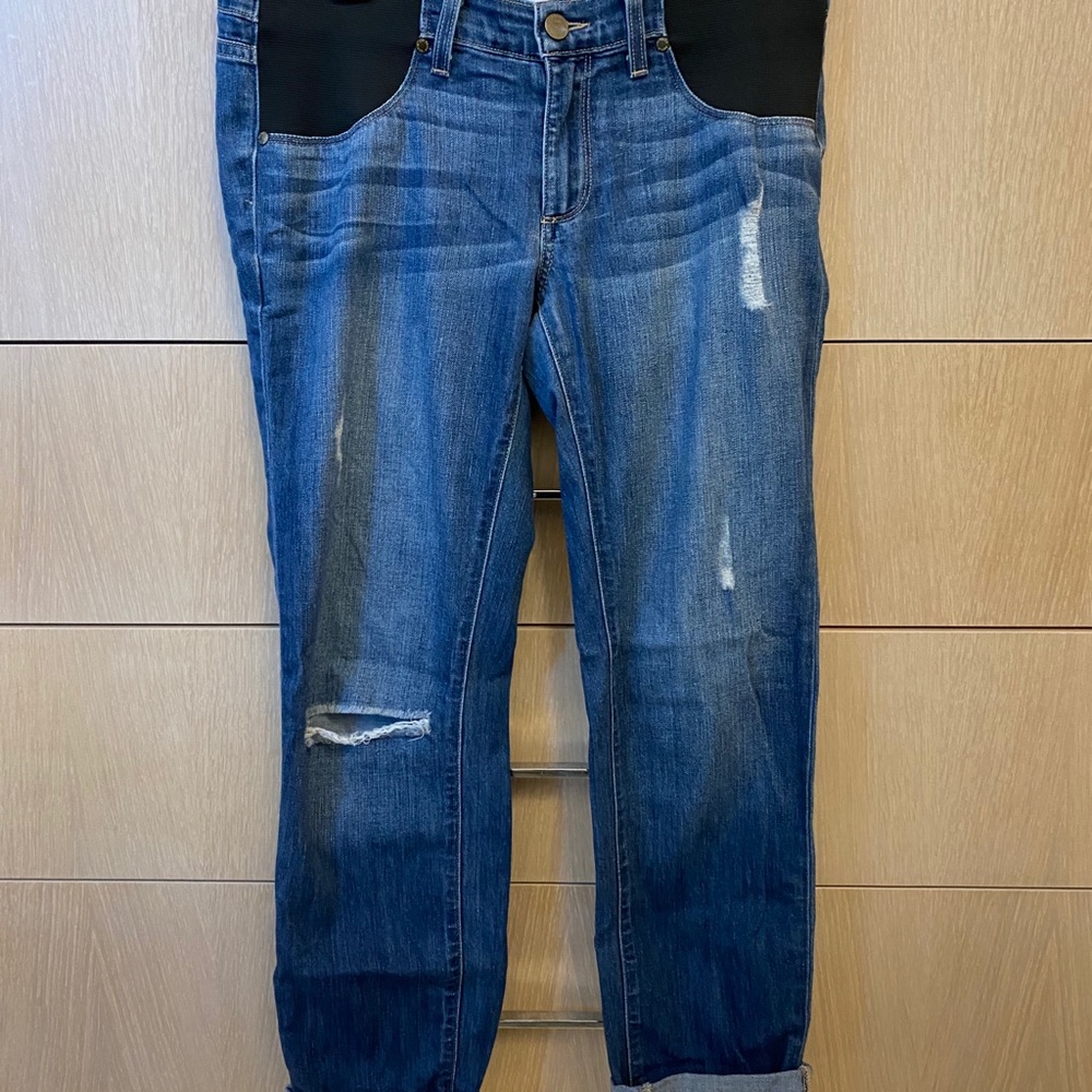 Paige denim boyfriend maternity jeans